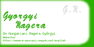 gyorgyi magera business card